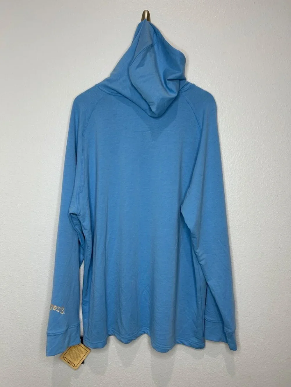 NWT Texas Rangers Blue Lightweight Henley Hoodie Men's 2XL MSRP $50